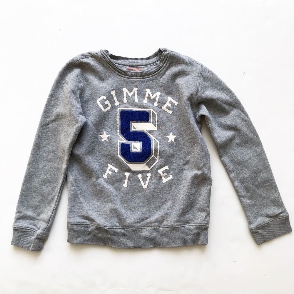 Joe Fresh gray gimme 5 sweatshirt GUC LG(10-12Y)